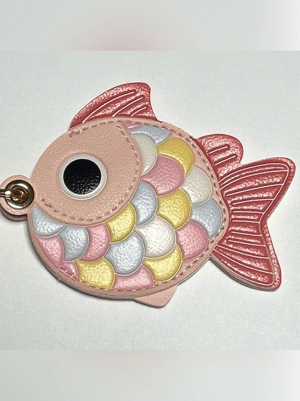 Fish Bag Tag Purse Charm Key Fob Hidden AirTag Holder - NWT